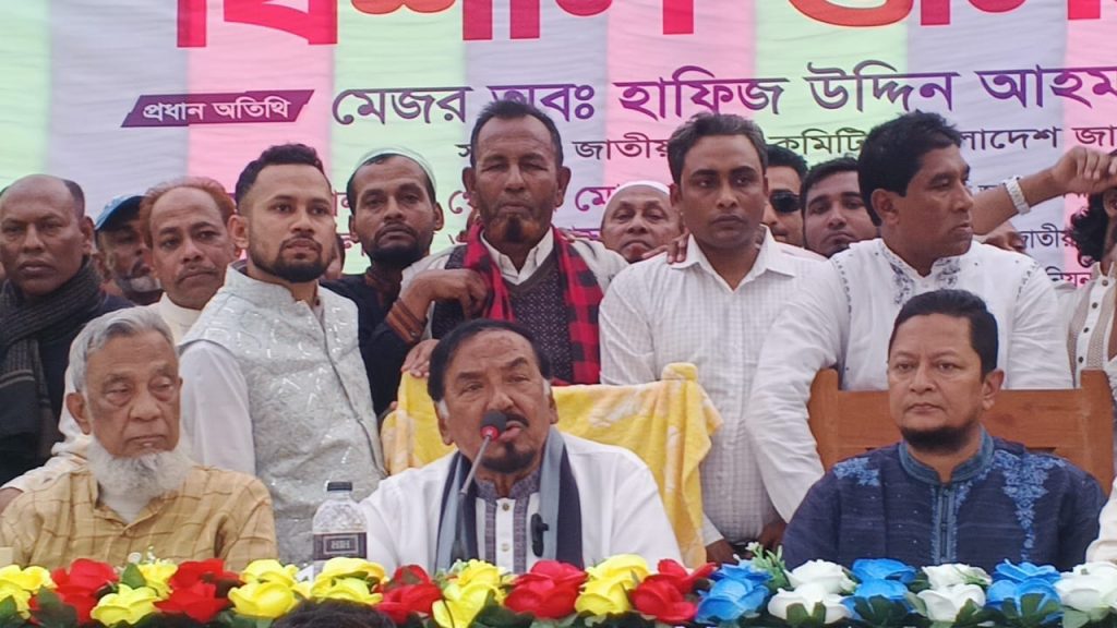 বীরগঞ্জে বিএনপির নির্বাচনী জনসভা অনুষ্ঠিত